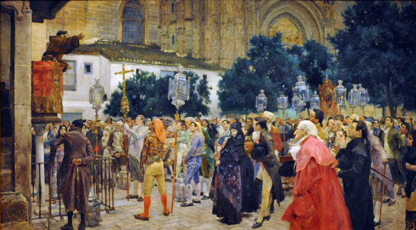 Holy Week in Seville, Jos Jimnez y Aranda, 1879