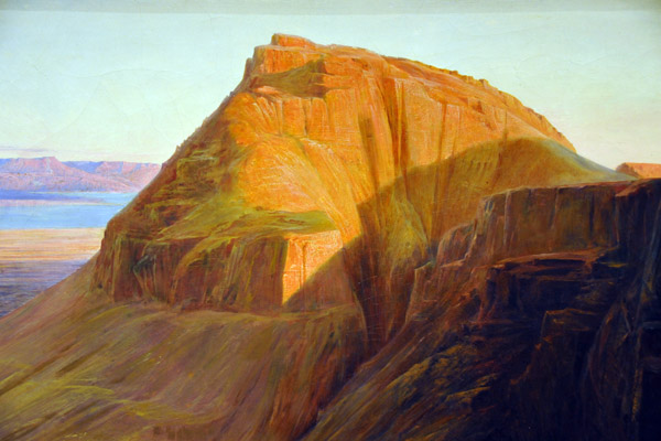 Masada (or Sebbeh) on the Dead Sea, Edward Lear, 1858