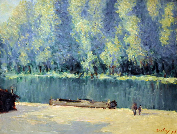 Banks of the Loing, Alfred Sisley, 1891