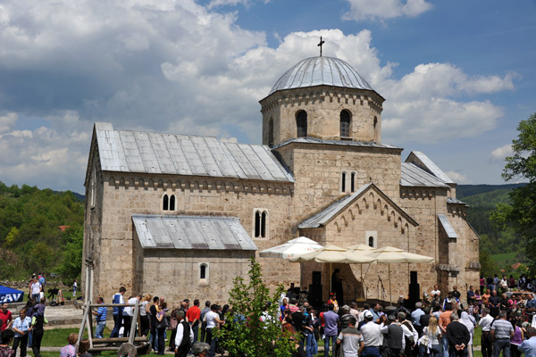 Gradac Monastery on festival day - Sunday 15 May 2011