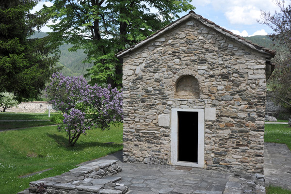 The simple Church of St. Nicholas, the third church at Studenica