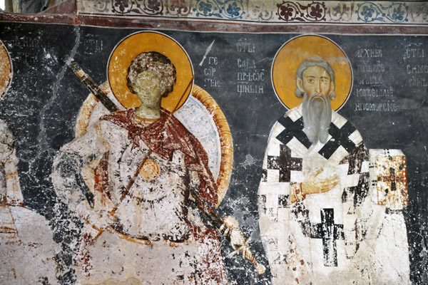 The earliest frescoes of King's Church date from ca 1230