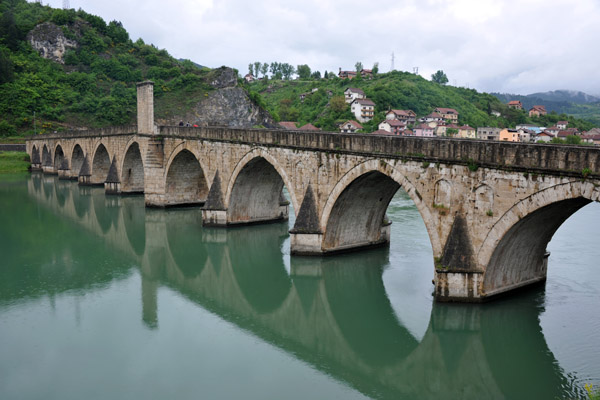 Reports say many of the Višegrad Massacre victims were shot on the bridge and their bodies thrown into the river