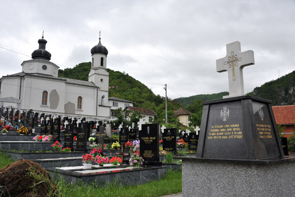 Serbian Orthodox Church and War Cemetery, Viegrad