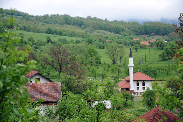 Idyllic landscape with a mosque, peaceful once again