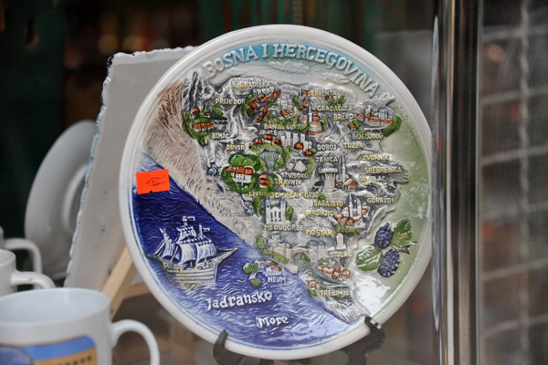 Souvenir plate of Bosnia & Hercegovina