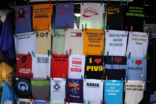 Souvenir T-shirts, Sarajevo