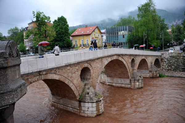 The Latin Bridge is infamous as the site of the assassination of Archduke Franz Ferdinand, the spark that eventually ignited WWI