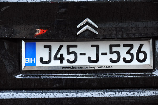 License Plate - Bosnia & Hercegovina