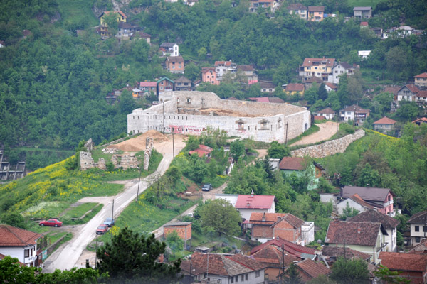 The White Bastion from the top of Zmajevac Hill, Sarajevo