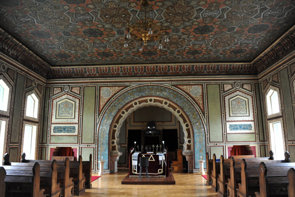 Beautiful interior of the Ashkenazi Synagogue, Sarajevo