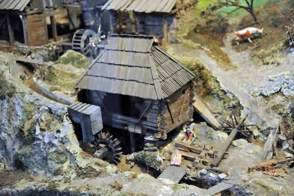 Diorama of rural mill