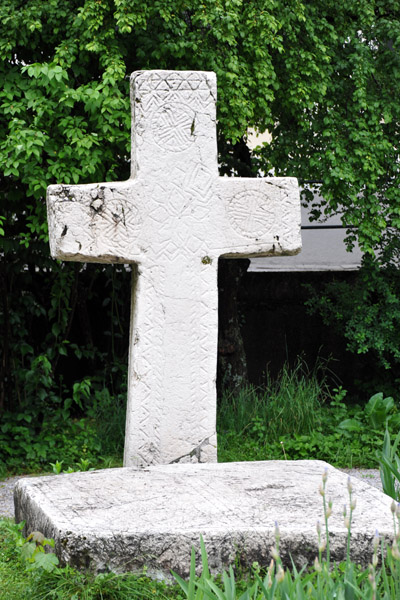 Christian tombstone in the form of a cross