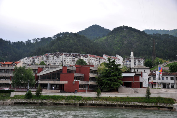 A new housing development along the hills behind Konjic's downtown