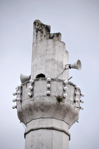 War damaged minaret, Konjic