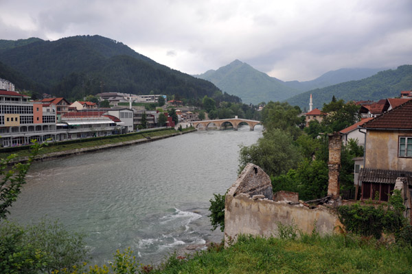 View of the river from Varda Park, Konjic