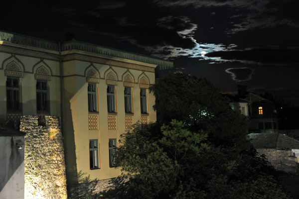 Side of the Karađoz-Begova Medresa at night, Mostar