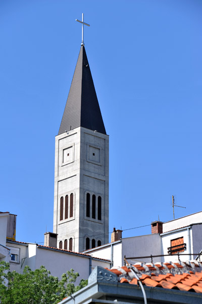 Giant bell tower of Sv. Petar i Pavao church, Mostar