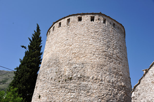 Tara Tower at the eastern end of the Old Bridge, Mostar