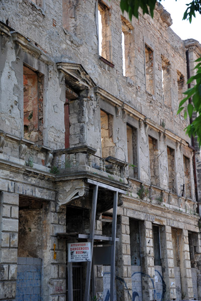 War ruins, East Bank, Mostar