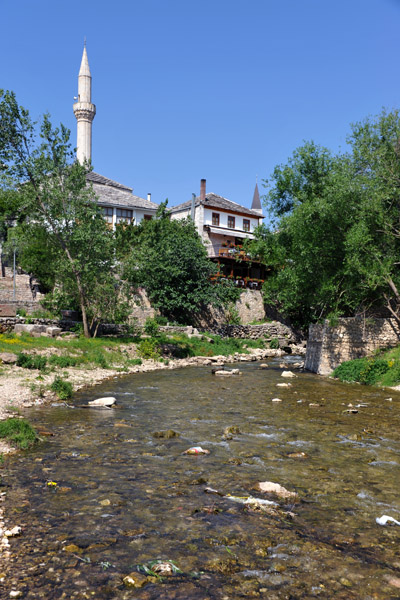 Radobolja River, splitting the west side of Mostar