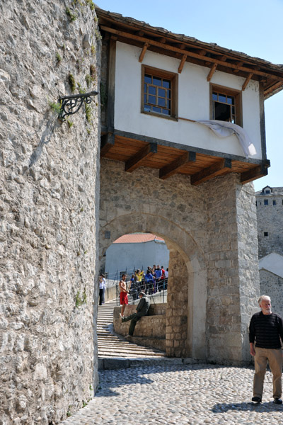 Western gate to the Old Bridge, Mostar