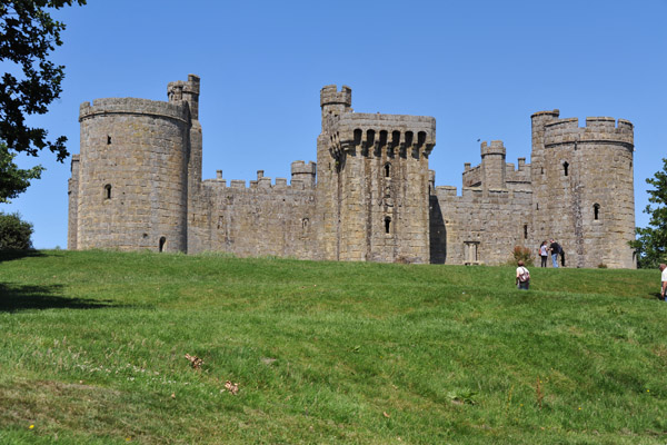 Bodiam Castle was built to protect the region from the French during the Hundred Years' War