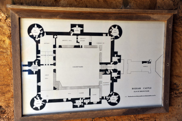 Plan of Bodiam Castle