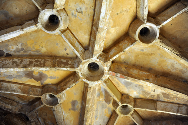 Intact medieval ceiling, Bodiam Castle