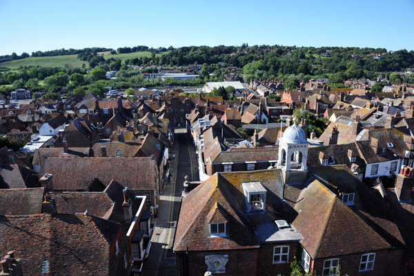 View from the tower, St. Mary's Church, Rye