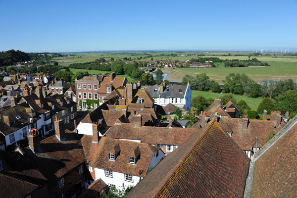 View from the tower, St. Mary's Church, Rye