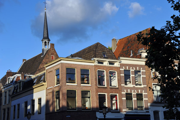 Lutheran Church from Hamburgerbrug behind Oudegracht, Utrecht