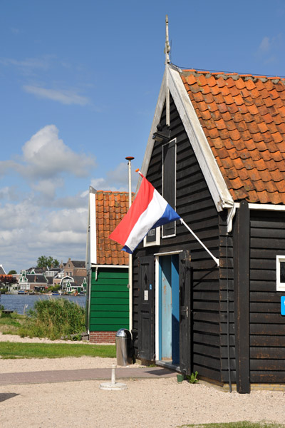 Small sheds near the tour boat dock, Zaanse Schans