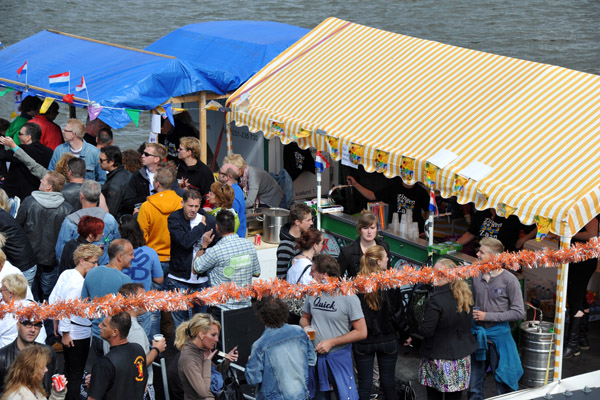 Rabobank Party Barge on the River Zaan, July 2011, Zaandam