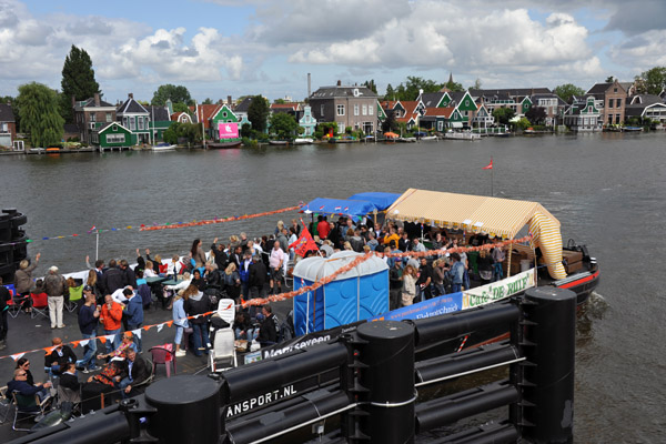 Rabobank Party Barge on the River Zaan, July 2011, Zaandam