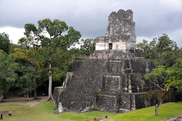 Temple II from the top of the Northern Acropolis