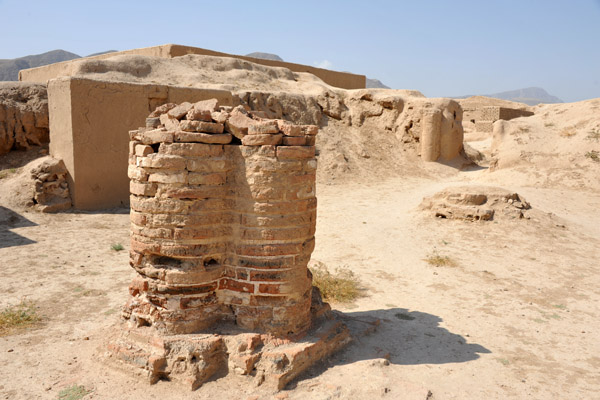 Remains of a massive brick column, Old Nisa