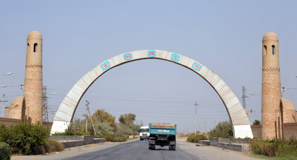 The gateway arch to Mary, Turkmenistan