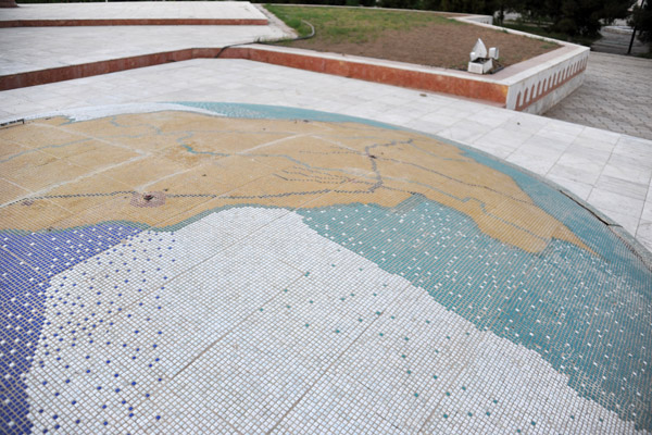 Mosaic map of Turkmenistan