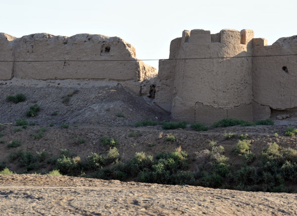 Walls of Mervs 5th walled cits - Bairam Ali Khan Kala, built in the 18th C. near the modern town