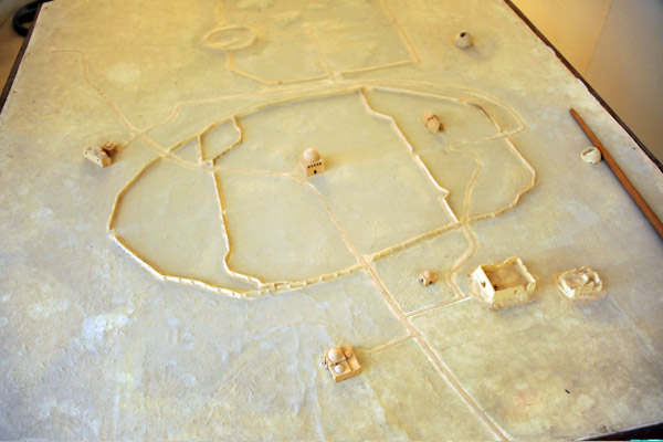 Model of the archeological site of Merv, a UNESCO World Heritage Site