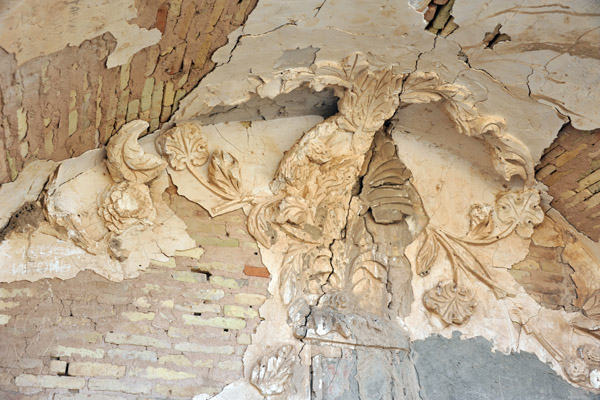 Remains of stucco ornamentation