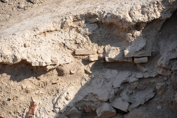 If you look close, you can make out some ancient bricks that have not yet melted away to mud