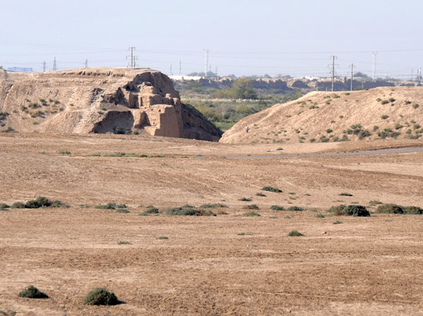 Excavations of the gate to the second ancient city, the Hellenistic Giaur Kala