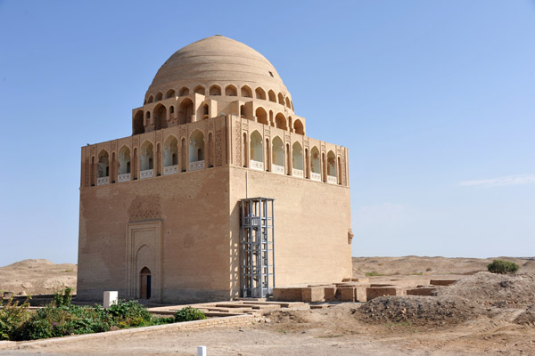 12th Century Mausoleum of Sultan Sanjar was spared by the Mongols in the tradition of leaving the tallest monument standing