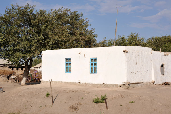 A sturdy little house on the road to the Uzbekistan border