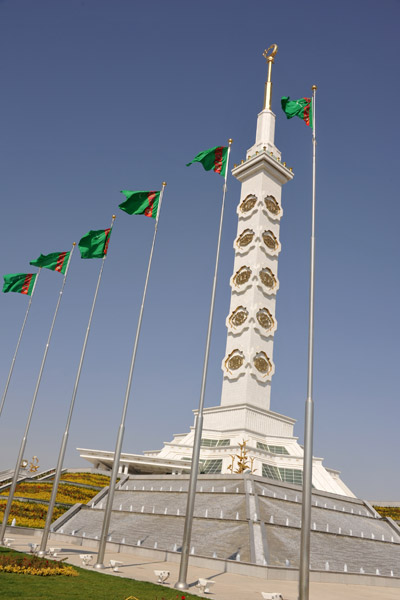 The monument is in the far southwest of Ashgabat