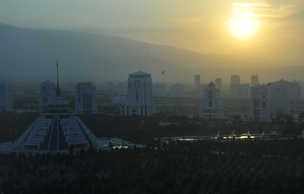 Sunset from the Paytagt Tower, Ashgabat