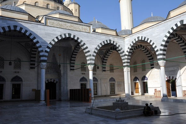 Courtyard of the Ertuğrul Gazi Mosque