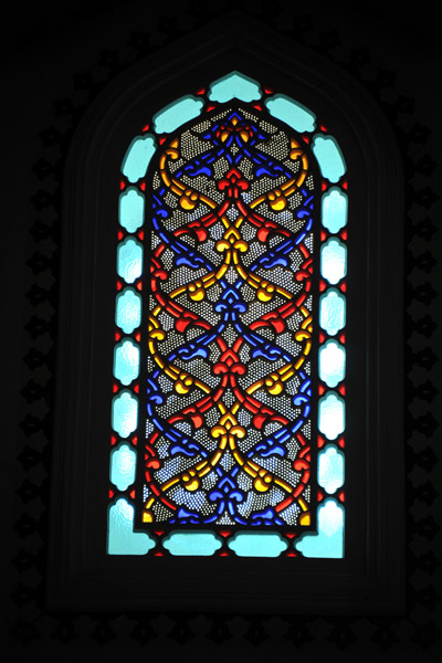 Stained glass window, Azadi Mosque